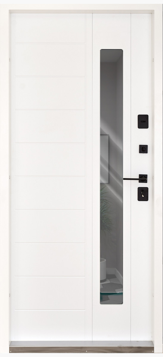 Вхідні двері Aвwehr модель Ufo (колір Ral 7016 + Антроцит) комплектація COTTAGE