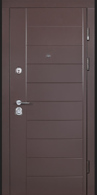 Вхідні двері Abwehr модель Palermo (колір Ral 8019 + Біла) комплектація Classic
