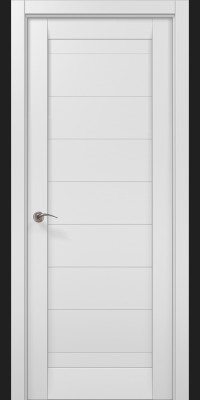 Міжкімнатні двері Папа Карло модель ML-04 колір білий матовий