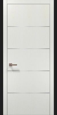 Міжкімнатні двері Папа Карло модель PL-02 колір Ясень білий