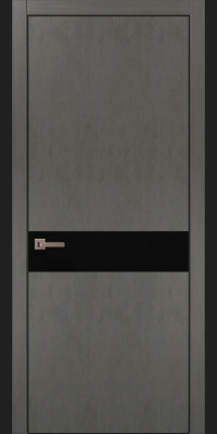 Міжкімнатні двері Папа Карло модель PL-03 колір Бетон сірий