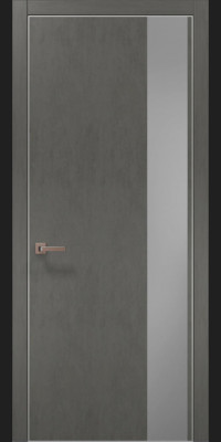 Міжкімнатні двері Папа Карло модель PL-05 колір Бетон сірий